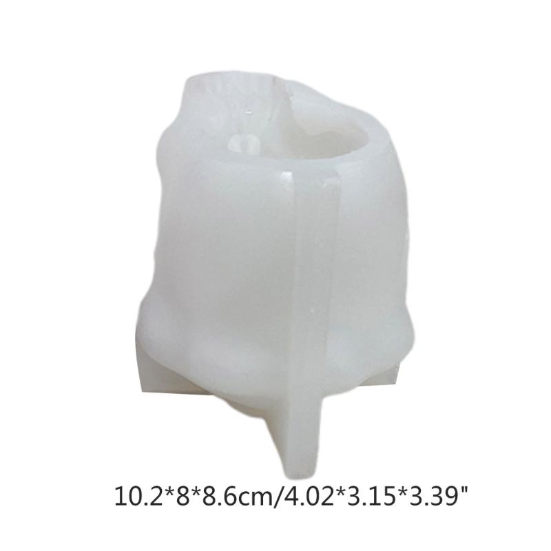 Skeleton for Head Silicone Molds 3D Rose Skull Epoxy Mold DIY Candle  Resin Casting Mold Halloween Decoration Scented Ca