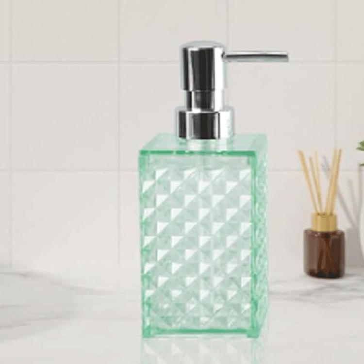 Pack of 4 Modern Diamonds Grids Bathroom Organizers Set Plastic Containers for Countertop Bathtubs Storage Easy to Wipe