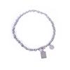Trend Titanium Steel Square Letter Necklace Clavicle Chain Accessories Men's Long Sweater Accessories Hip Hop Ins Jewelry