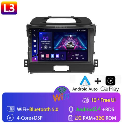 Fortress 5G WIFI Android Auto Radio 2 Din For KIA Sportage 3 2010-2016 Car Multimedia Video Player Autoradio Carplay 8 Core GPS