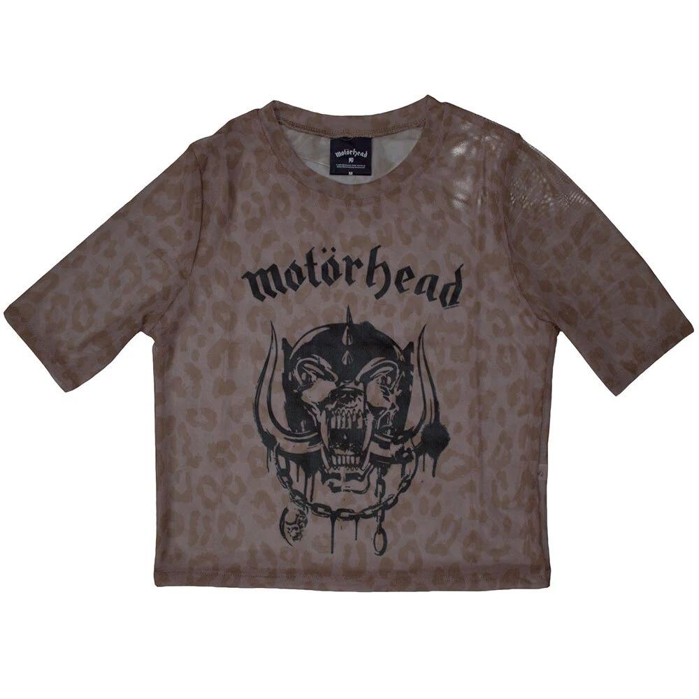 Motorhead Ladies Crop Top: Warpig (Mesh) (Large) M