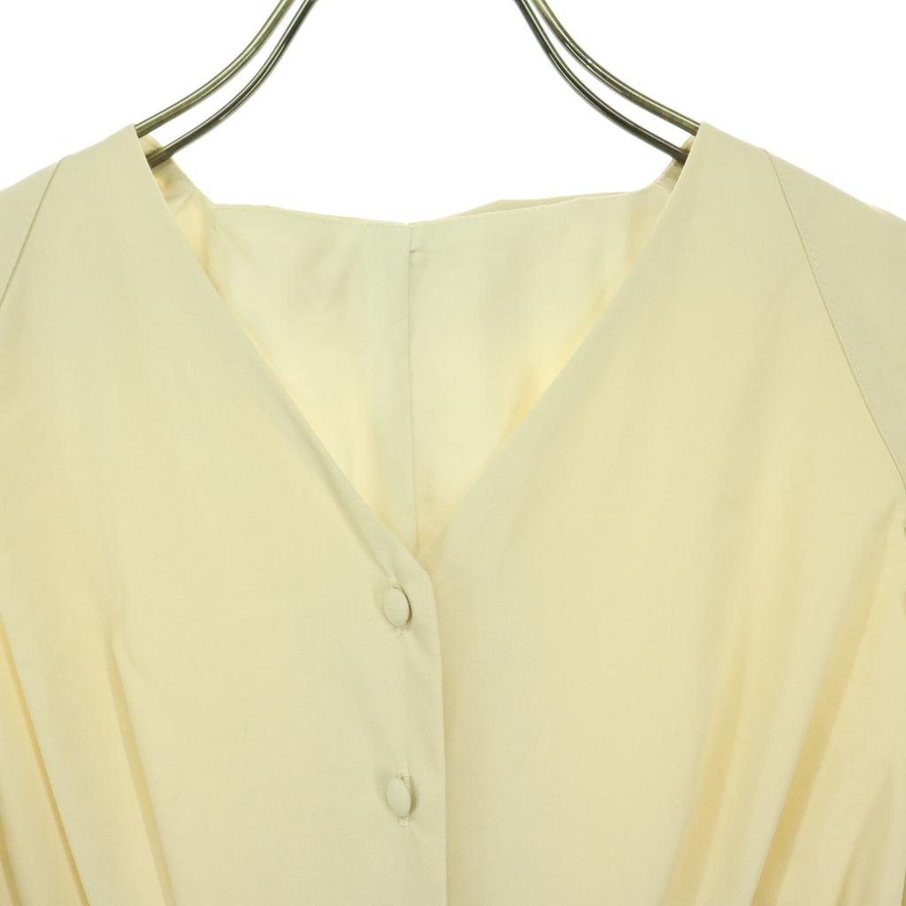 Unused CELFORD Long Sleeve Long Dress 36 White System Pleated Skirt Women Used