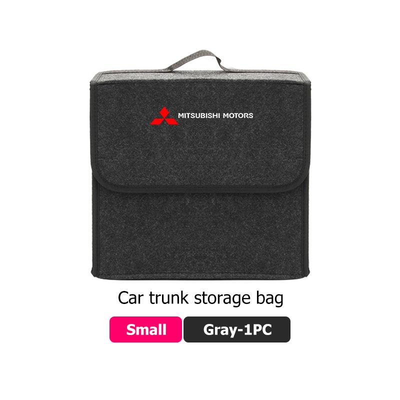Car Foldable Felt Trunk Storage Bag Large Capacity Organizer Box Accessorie For Mitsubishi Outlander Pajero Sport Lancer Eclipse