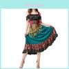 Costume de Flamenco pour Spectacle sur Scène en Tissu Polyester pour Danseuse