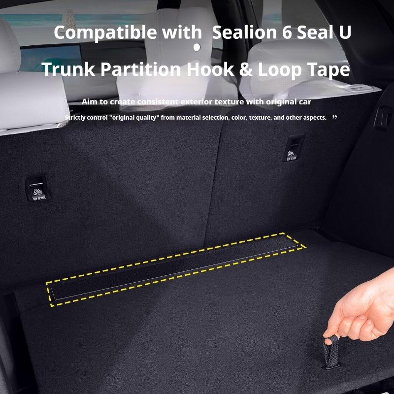 Fit For BYD Sealion 6 Seal U EV DMI Car Rear Trunk Partition Velcro Fixed Strip Interior Modified
