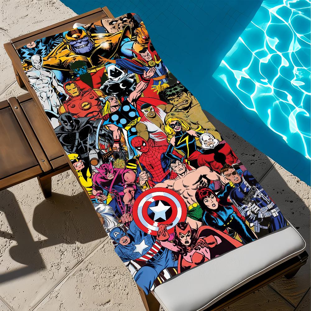 M-mARVEL-l logo anime Towel Beach Quick Dry Soft Pool Towels Gift for Travel Gym Shower Camping sports