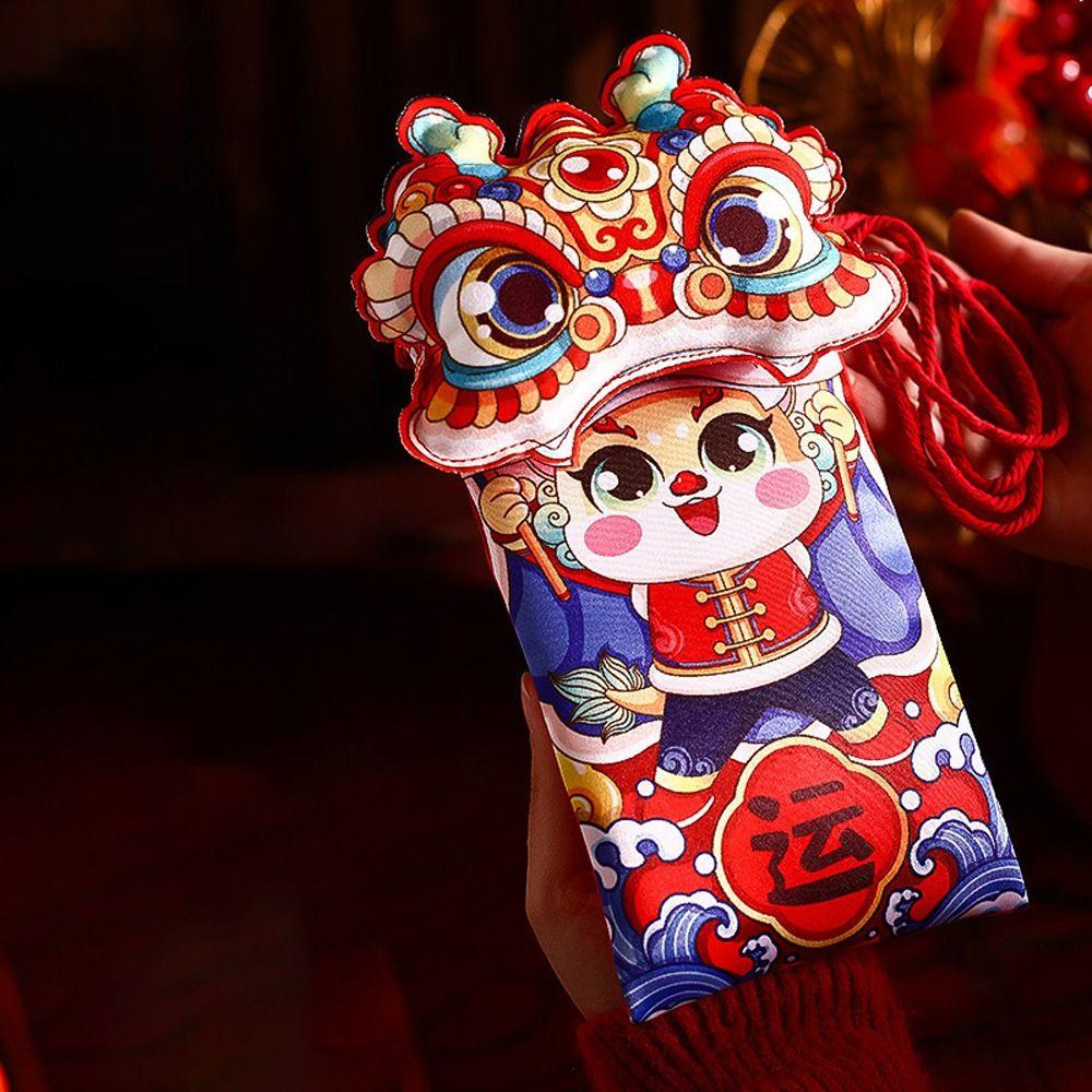 Crossbody Bag 2025 Red Envelope Chinese Year Lucky Money Wallet  Spring Festival Supplies