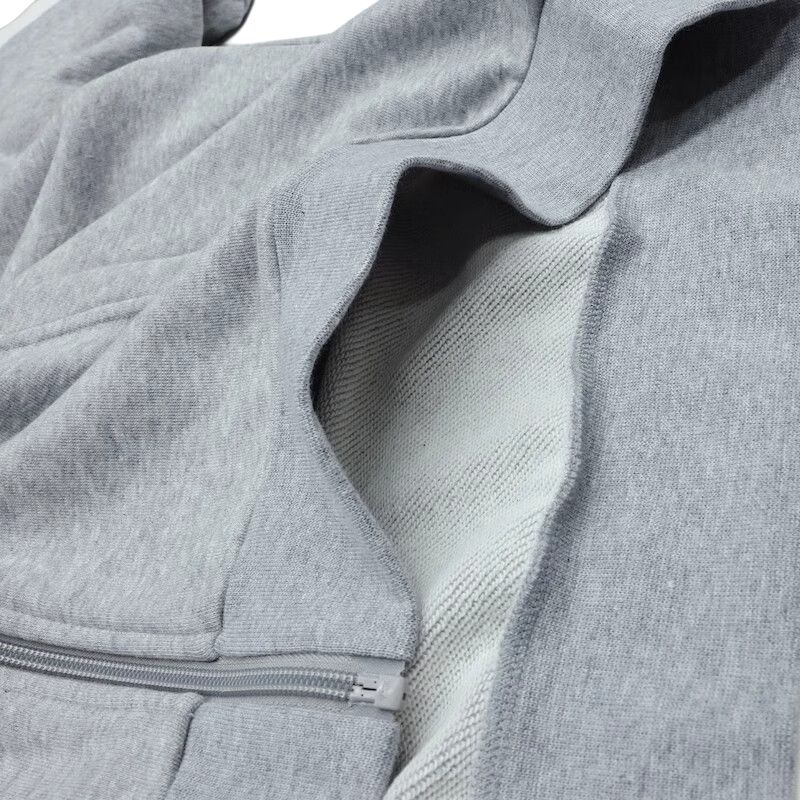 Adidas Solid Color Loose Fit Zip Up Hooded Sports Jacket Women Jacket Gray IK2433