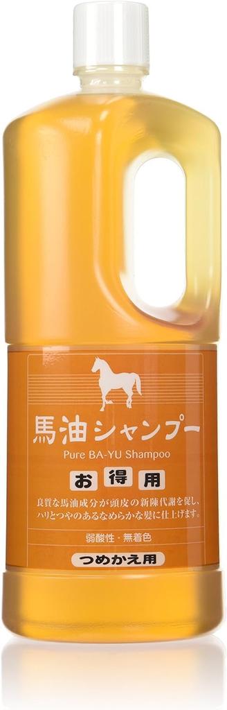 Azuma Shoji [Includes Imabari Towel] Horse Oil Shampoo Refill 1000ml / Feels Just Like Using Tabibijin Bayu Hair Oil