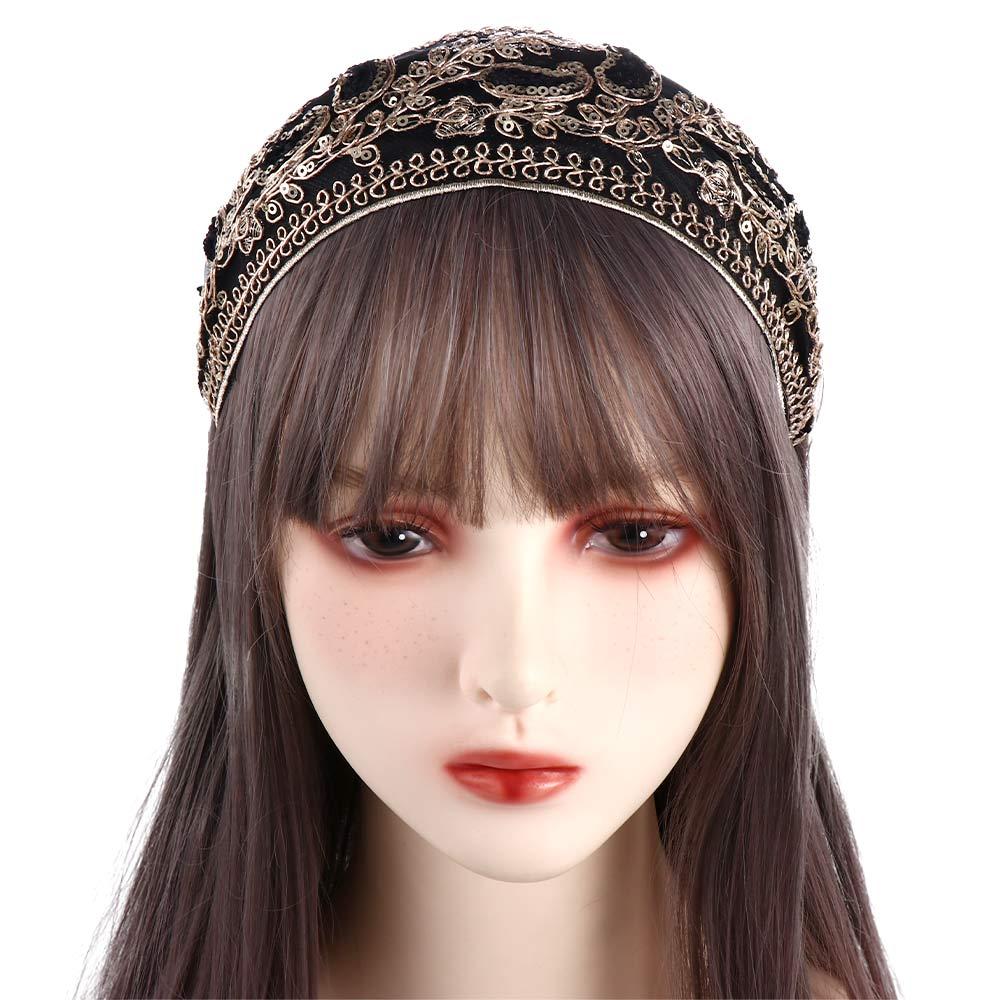 Cloth Wide Edge Korean Style Headband Headdress Female Hair Hoop Lace Embroidered Headband
