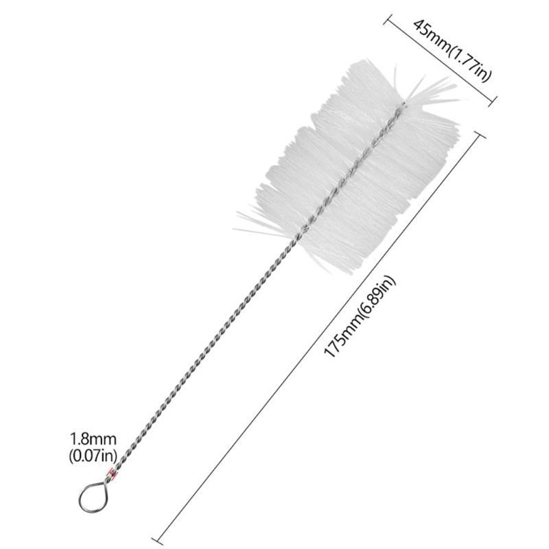 

J0MC 5pcs Nylon Bristle Brush Set For Cleaning Bottles And Cups With Stainless Handle China Mainland
