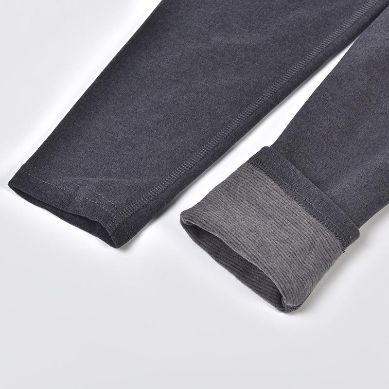 Yuyue Men's Silk Thermal Underwear Set: Spring/Autumn German Cashmere Velvet Top & Pants, Large Size.