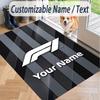 Custom Text Printed Rug F1 Non Slip Floor Carpet For Home Room Decor