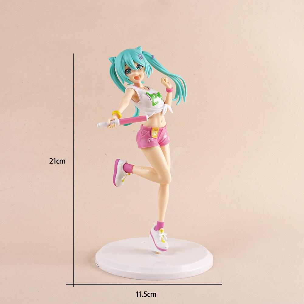 Anime Figure Wedding Dress Action Figures Kawaii Swimsuit Vocaloid PVC Collectible Model Playthings Girl Gift Idea