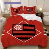 Flamengo logo Vzor Povlečení Přikrývka Sada Povlak na přikrývku Povlak na polštář Domácí dekorace Dárek k narozeninám (1 * povlak na peřinu + 2 * povlak na polštář, bez jádra)