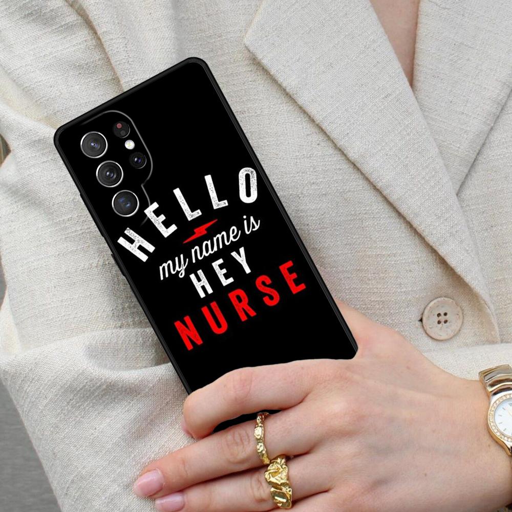 Nurse Heartbeat Design Cell Phone Case for Samsung Galaxy S26 Ultra S25 S24 S23 S22 S21 S20 Note10 Cover