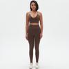 New High Waist And Hip Lifting Tight Pants Set With Strap, Beautiful Back, Sports Bra Set, Fitness Seamless Quick Drying Yoga Two Piece Set, Women'S