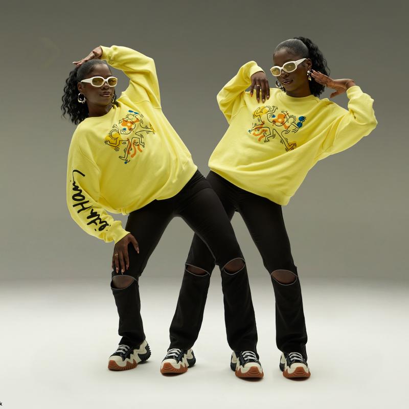 Converse X Keith Haring Collection Sweatshirt Unisex Yellow 10025067-A01