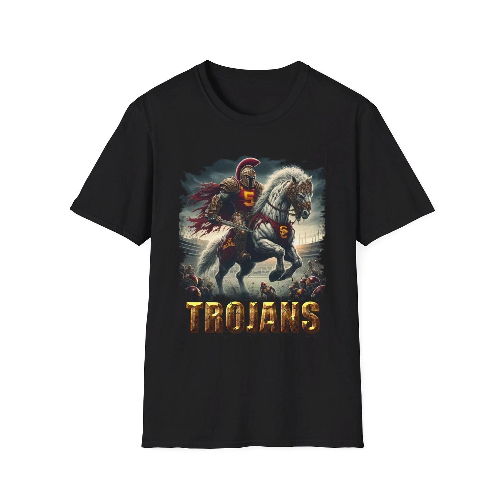 USC Trojans Horror Mashup T-Shirt - Terrifying Trojan Spirit S