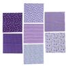7Pcs 50x50cm Purple Floral Cotton Fabric Cloth for DIY Craft Sewing Scrapbooking Quilting Kit
