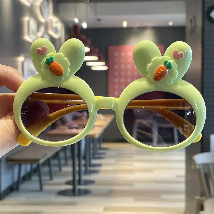 Bunny Children'S Sunglasses Baby Cute Sunglasses Uv Protection Cartoon Super Cute Bow Glasses Women