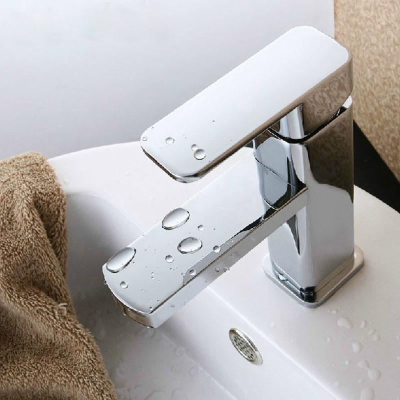 Artistic Basin Faucet: Elevated Single Hole, Dual Temperature Control for Bathroom Sink