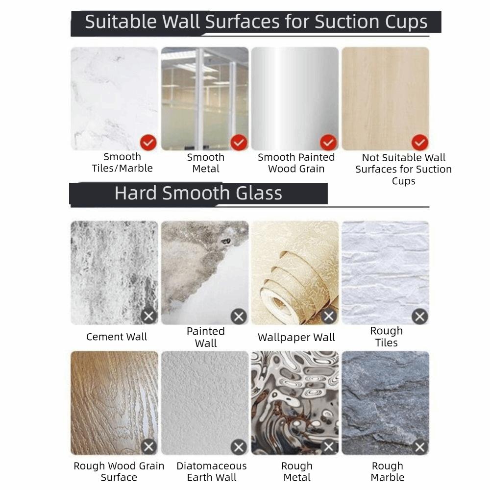 Carbon Steel Suction Cup Towel Hanger Compact Design Folding Towel Rack Bathroom