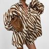 Women's Clothing, Shirt, Top, Shorts, Printed, Casual, Two-piece Shirt Set