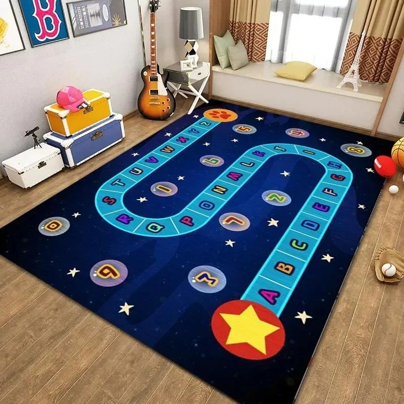 Cartoon Game Carpet Large Rugs for Children Bedroom Decor Living Room Sofa Area Rug Non Slip Baby Crawling Mat Home Decoration