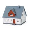 N Gauge 1:160 Assembly Model House, Building Layout Scenery Collection, Landscape Decoration, Layout, Diorama, DIY, JZN02 (Blue)