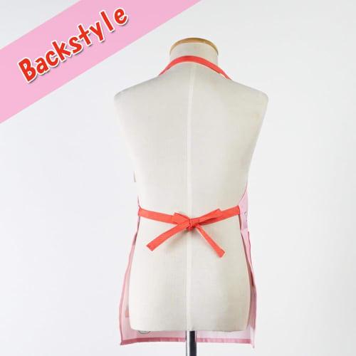 Nomune Toraichi Store Hello Kitty 110cm Apron, Kindergarten, Nursery, Kids, Toddlers, Play House, Helper, Checkered Pink Triangle Scarf