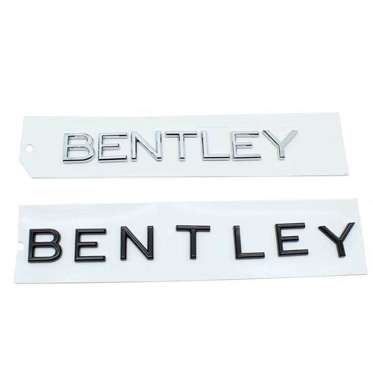 Auto Heckklappen Emblem Aufkleber Heck Buchstaben Abzeichen Decals für Neuen Bentley Flying Spur Continental GT Bentayga Mulsanne Zubehör