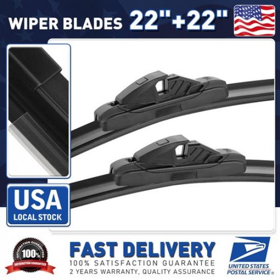Original Equipment Bracketless Front Windshield Wiper Blades 22 &22  All Season
