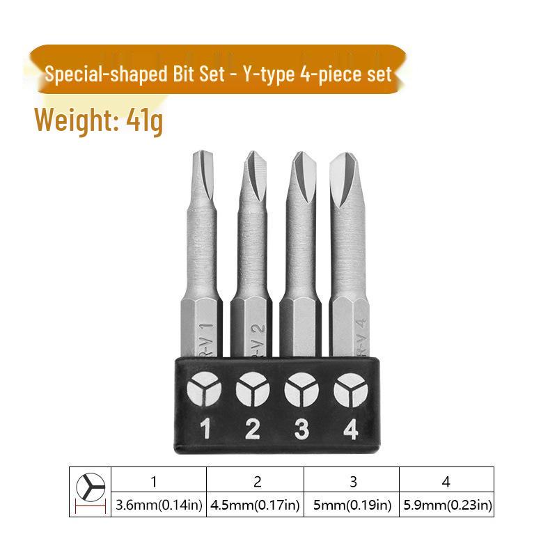 

Набор нерегулярных бит с шестигранным хвостовиком 6,35 мм для ремонта бытовой техники, дрели и отвертки