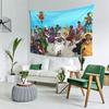 Funny African Odisha Gods Colorful Cartoon Illustration Tapestry Wall Hanging Home Decor for Bedroom Living Room Dorm