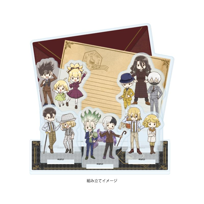 Dr. STONE 03 Argyle Pattern Ver. Collection Design [Graff Art Illustration] Premium Acrylic Diorama Plate