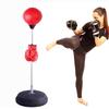 Punching Bag with Stand Gloves Boxing Punching Bag Adjustable Vertical Boxing Ball for Kids Adults Exercise Fitness