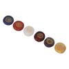 7 Pcs Rune Stones Set Different Color Smoother Yoga Stone for Meditation Healing Decompression Gift