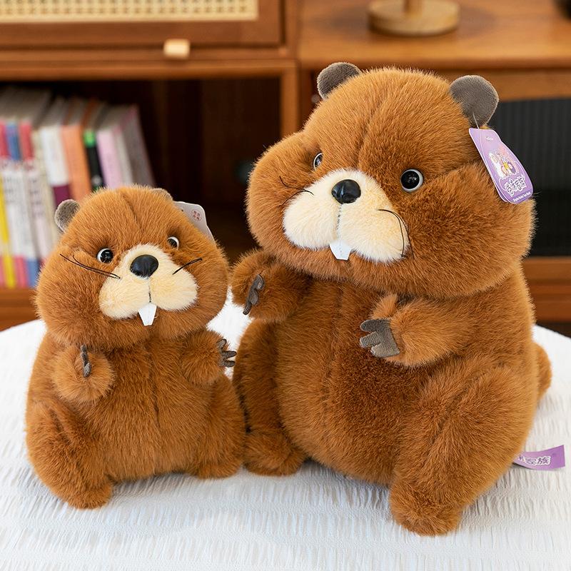 Groundhog Plush Toy Cute Groundhog Cute Pet Home Ornament Children'S Companion Doll