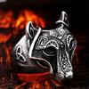 New Jewelry Wolf Head Ring Men's Trendy Hip-hop Domineering Trendy Jewelry Single Ring