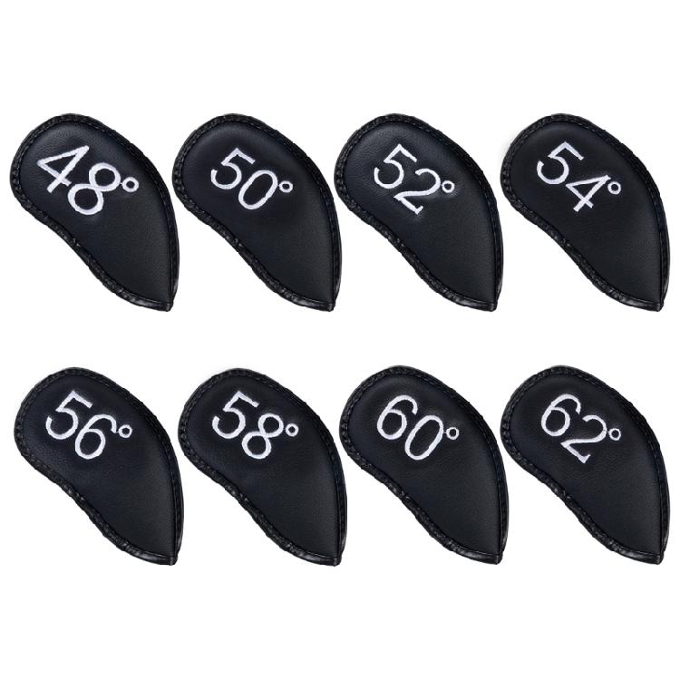 

8pcs Golf Iron Head Protective Cover PU Leather Waterproofs Golf Iron Head Cover Golf Accessories Gift for Golfers 1