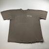 T-shirt Biologica Mezzanotte Uomo Taglia L Marrone Larry June Healthy 1991 Ricamata