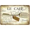 Metallschild Wohnkultur Fast Food Vintage Blechschild Plakette Metall Retro Teller Hot Dog Poster Wanddekor für Küche Café Diner Bar