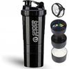 Ecarla Shaker Sportowy Do Odżywki Białkowej Z Sitkiem 500Ml Czarny Bd55Cz