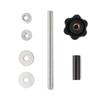 Universal Track Mounting Pins Base Plates Kits For Traction Boards Recovery Tracks with 4.72"-6.69" Hole Spacing