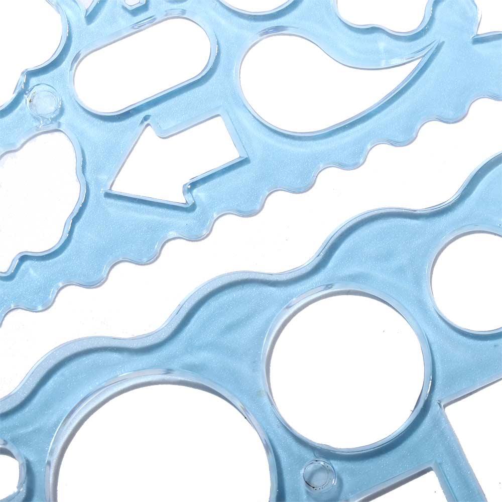 DIY Puzzle Drawing Ruler Drafting Supplies Mathematical Geometry Wavy Line Ruler Template Rulers