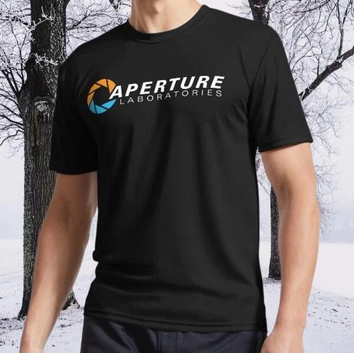 Portal Aperture Science Colors Active Logo TEE T-Shirt Funny Size S to 5XL 4XL