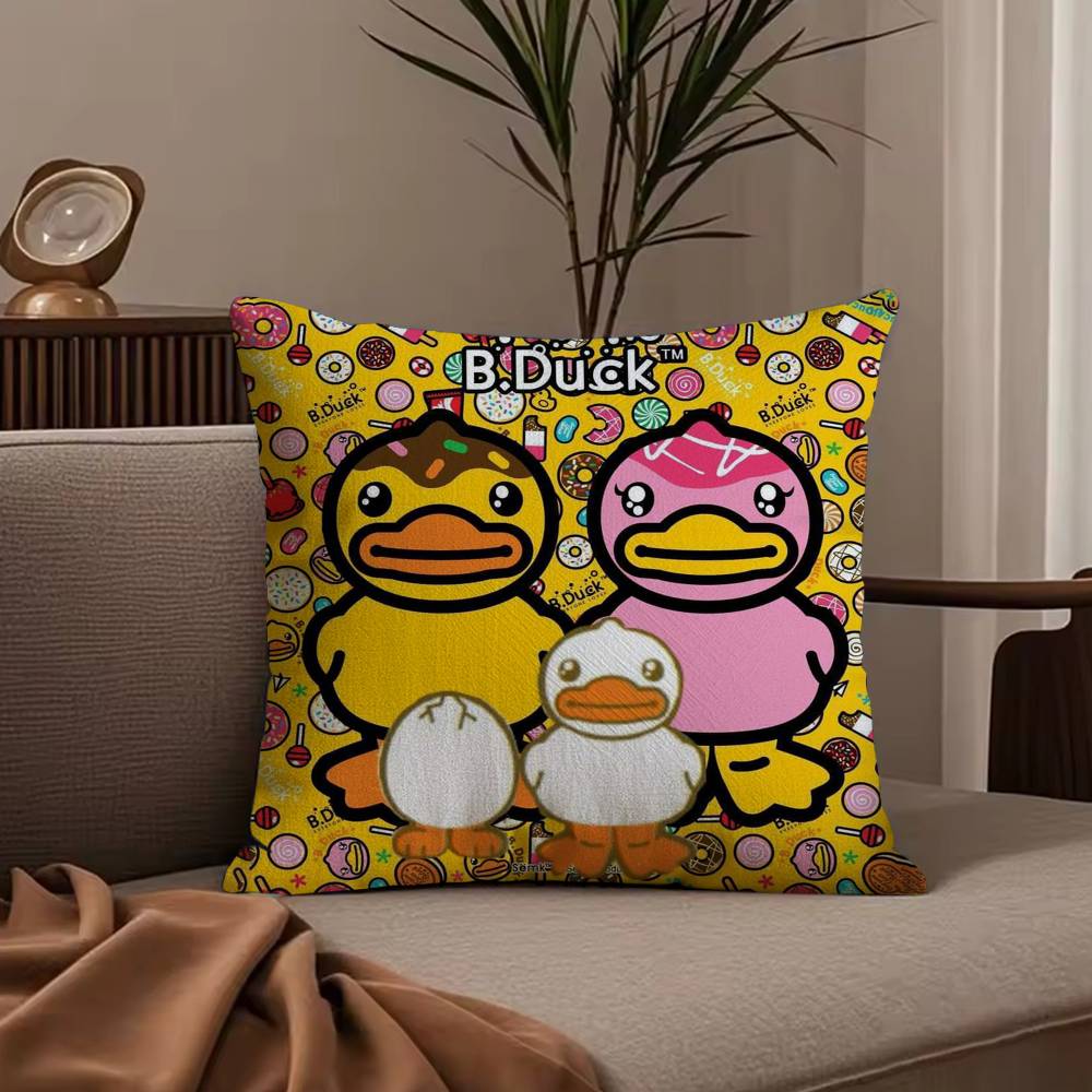 F-Fashion design B-B.D-DuckKK Pillow Case Anti-dustmite Pillowcase Invisible zipper silky short plush Sofa cushion cover