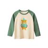 27Home Spring Kidsren's Clothing Kidsren's Long-Sleeved T-Shirt Girls Cartoon Bear Print Pure Cotton Bottoming Shirt Baby Clothes