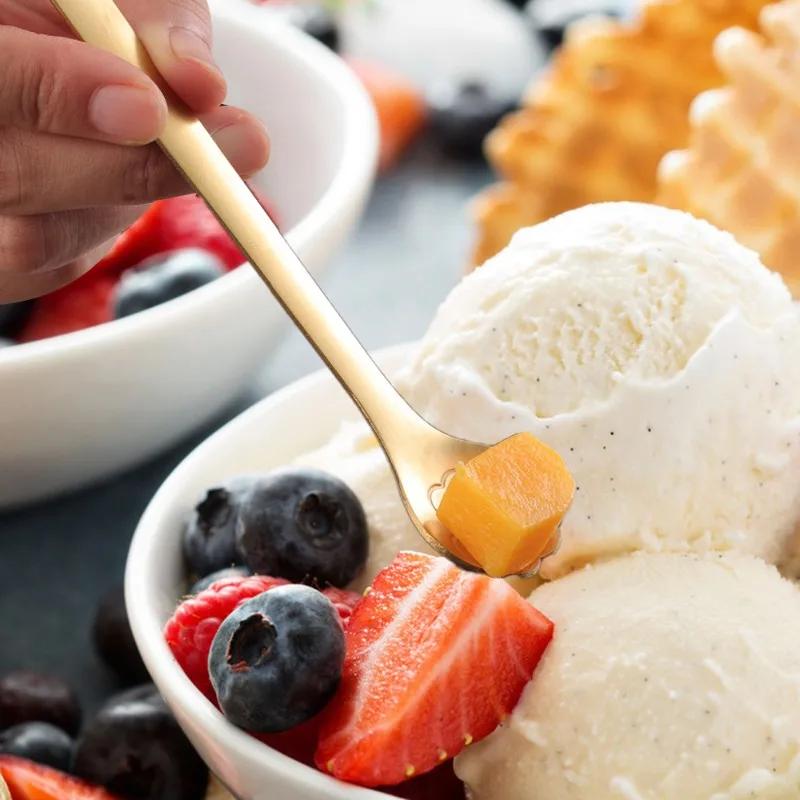 5/1PCS Creative Cute Cat Claw 304 Stainless Steel Spoon for Ice Cream Coffee Tea Dessert Spoon Kitchen Tableware Accessories